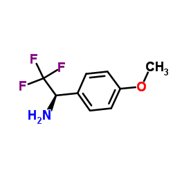 (1R)-2,2,2-Trifluoro-1-(4-methoxyphenyl)ethanamine结构式