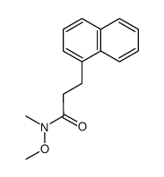 N-methoxy-N-methyl-3-(naphthalen-1-yl)propanamide结构式