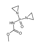 METHYL DI(AZIRIDIN-1-YL)PHOSPHORYLCARBAMATE structure