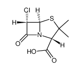 6α-chloro-penicillanic acid结构式