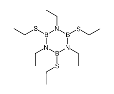 B-Triethylmercapto-N-triethyl-borazol Structure