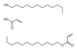 dodecane-1-thiol,dodecyl prop-2-enoate,prop-2-enoic acid Structure