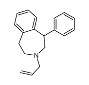 1-N-烯丙基-3-苯基-2,3,4,5-四氢苯并(d)氮杂卓结构式