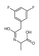 N-[2-(3,5-Difluorophenyl)acetyl]-L-alanine structure