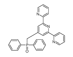4-(diphenylphosphorylmethyl)-2,6-dipyridin-2-ylpyridine结构式