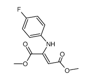 (p-fluoroanilino)-fumaric acid, dimethyl ester Structure