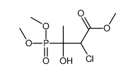 BUTYRIC ACID, 2-CHLORO-3-HYDROXY-3-PHOSPHONO-, TRIMETHYL ESTER structure