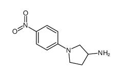 1-(4-nitrophenyl)pyrrolidin-3-amine结构式