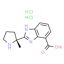 (R)-2-(2-Methyl-2-pyrrolidinyl)-1H-benzimidazole-4-carboxylic Acid Dihydrochloride structure