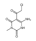 6-amino-5-(2-chloroacetyl)-3-methyl-1H-pyrimidine-2,4-dione结构式