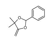 4,4-dimethyl-5-methylene-2-phenyl-1,3-dioxolane Structure