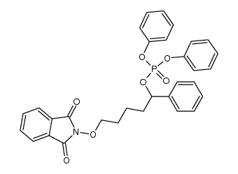 5-((1,3-dioxoisoindolin-2-yl)oxy)-1-phenylpentyl diphenyl phosphate结构式