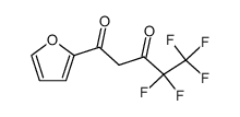 4,4,5,5,5-pentafluoro-1-(2-furyl)-1,3-pentanedione Structure
