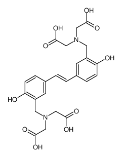 ([5-((E)-2-(3-[(BIS-CARBOXYMETHYL-AMINO)-METHYL]-4-HYDROXY-PHENYL)-VINYL)-2-HYDROXY-BENZYL]-CARBOXYMETHYL-AMINO)-ACETIC ACID结构式