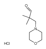 2,2-dimethyl-3-N-morpholinyl propionaldehyde hydrochloride结构式