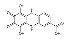 6,7,8,9-Tetrahydroxy-2-phenazinecarboxylic acid Structure