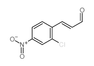 2-Propenal,3-(2-chloro-4-nitrophenyl)- structure