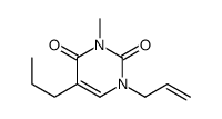 3-methyl-1-prop-2-enyl-5-propylpyrimidine-2,4-dione结构式
