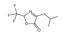 4-(2-methylpropyl)-2-(trifluoromethyl)-2H-1,3-oxazol-5-one结构式