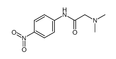 2-(二甲基氨基)-N-(4-硝基苯基)乙酰胺结构式