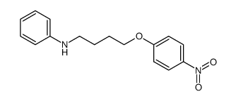 N-[4-(p-Nitrophenoxy)butyl]aniline结构式
