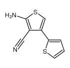 2-amino-4-(thiophene-2-yl)thiophene-3-carbonitrile结构式