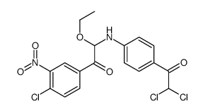 1-(4-chloro-3-nitrophenyl)-2-[4-(2,2-dichloroacetyl)anilino]-2-ethoxyethanone Structure