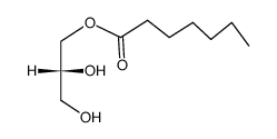 Heptanoic acid 2,3-dihydroxypropyl ester结构式