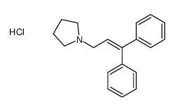 1-(3,3-Diphenylallyl)pyrrolidine hydrochloride结构式