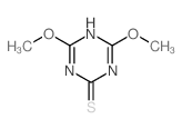 1,3,5-Triazine-2(1H)-thione,4,6-dimethoxy-结构式