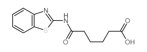 5-(Benzothiazol-2-ylcarbamoyl)-pentanoic acid结构式