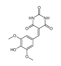 5-(4-hydroxy-3,5-dimethoxybenzylidene) pyrimidine-2,4,6 (1H,3H,5H)-trione Structure