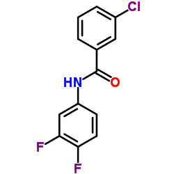 3-Chloro-N-(3,4-difluorophenyl)benzamide structure