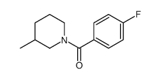 1-(4-Fluorobenzoyl)-3-Methylpiperidine结构式