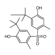 2,2'-Di-tert-butyl-5,5'-dimethyl[4,4'-sulfonylbisphenol]结构式
