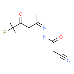 2-CYANO-N'-[(Z)-4,4,4-TRIFLUORO-1-METHYL-3-OXOBUTYLIDENE]ACETOHYDRAZIDE Structure