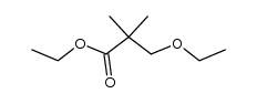 3-ethoxy-2,2-dimethyl-propionic acid ethyl ester结构式