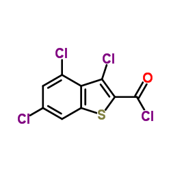 3,4,6-Trichloro-1-benzothiophene-2-carbonyl chloride结构式