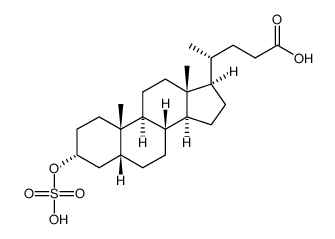 lithocholic acid sulfate Structure