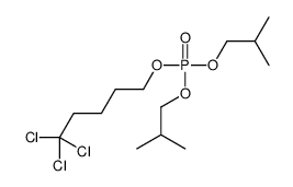 Phosphoric acid bis(2-methylpropyl)5,5,5-trichloropentyl ester结构式