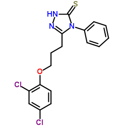 5-[3-(2,4-DICHLOROPHENOXY)PROPYL]-4-PHENYL-4H-1,2,4-TRIAZOLE-3-THIOL picture