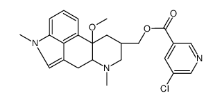 [(8β)-10-Methoxy-1,6-dimethylergolin-8-yl]methyl 5-chloronicotina te结构式