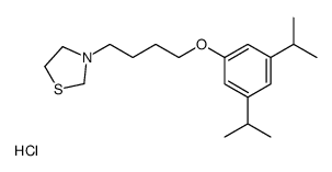 3-[4-[3,5-di(propan-2-yl)phenoxy]butyl]-1,3-thiazolidine,hydrochloride Structure