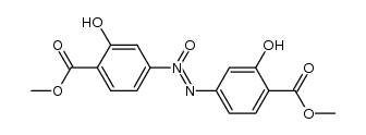 2,2'-dihydroxy-4,4'-azoxy-di-benzoic acid dimethyl ester结构式