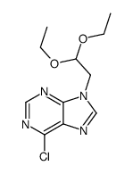 6-chloro-9-(2,2-diethoxyethyl)purine结构式