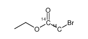ethyl bromoacetate, [1,2-14c]结构式