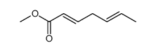 (2E,5E)-methyl hepta-2,5-dienoate结构式