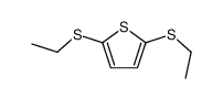 2,5-bis(ethylsulfanyl)thiophene结构式