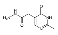 (2-methyl-6-oxo-1,6-dihydro-pyrimidin-5-yl)-acetic acid hydrazide结构式