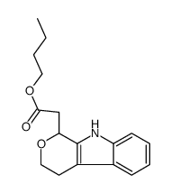 butyl 2-(1,3,4,9-tetrahydropyrano[3,4-b]indol-1-yl)acetate Structure